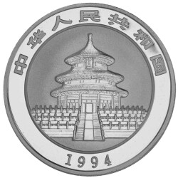 10 Yuan China 1994 1 Unze Silber st - Panda