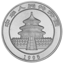 10 Yuan China 1995 1 Unze Silber st - Panda