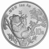 10 Yuan China 1995 1 Unze Silber st - Panda