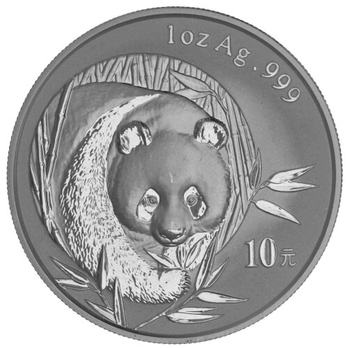 10 Yuan China 2003 1 Unze Silber st - Panda