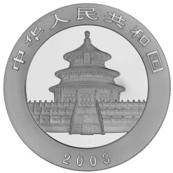 10 Yuan China 2003 1 Unze Silber st - Panda