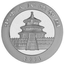 10 Yuan China 2004 1 Unze Silber st - Panda