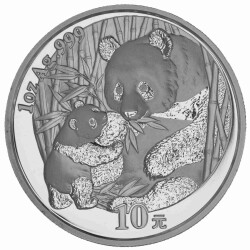 10 Yuan China 2005 1 Unze Silber st - Panda
