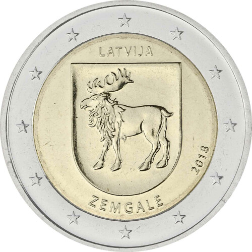 2 Euro Gedenkmünze Lettland 2018 bfr. - Zemgale