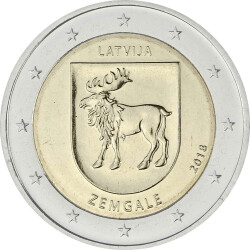 2 Euro Gedenkmünze Lettland 2018 bfr. - Zemgale