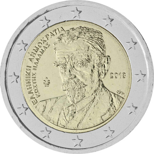 2 Euro Gedenkmünze Griechenland 2018 bfr. - Kostis Palamas
