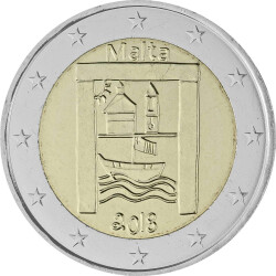 2 Euro Gedenkm&uuml;nze Malta 2018 bfr. - Kulturelles...