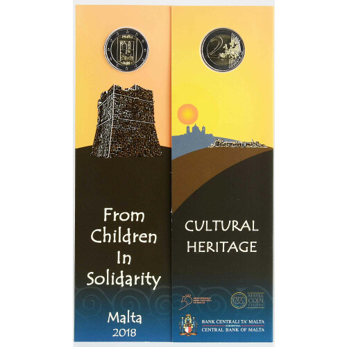 2 Euro Gedenkmünze Malta 2018 st - Kulturelles Erbe - im Blister