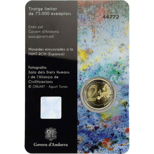 2 Euro Gedenkmünze Andorra 2018 st - 70 Jahre...