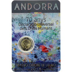 2 Euro Gedenkmünze Andorra 2018 st - 70 Jahre...