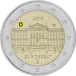 2 Euro Gedenkm&uuml;nze Deutschland 2019 bfr. -...