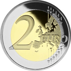 2 Euro Gedenkmünze Frankreich 2019 PP - Berliner Mauerfall - im Etui