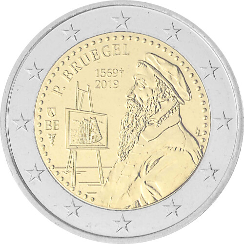 2 Euro Gedenkmünze Belgien 2019 st - Pieter Bruegel - im...