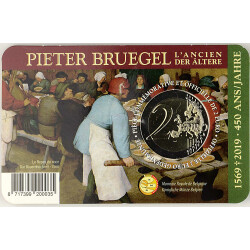2 Euro Gedenkmünze Belgien 2019 st - Pieter Bruegel - im Blister (flämische Variante)