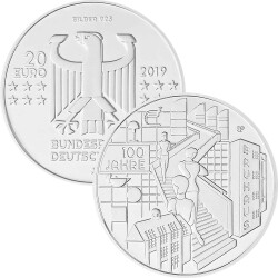 20 Euro Deutschland 2019 Silber bfr. - 100 Jahre Bauhaus