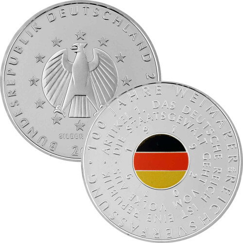 20 Euro Deutschland 2019 Silber bfr. - 100 Jahre Weimarer Reichsverfassung