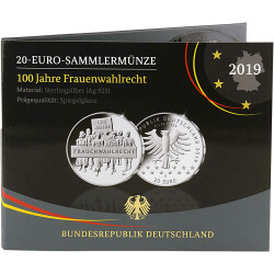 20 Euro Deutschland 2019 Silber PP - 100 Jahre...