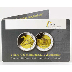 2 Euro Gedenkm&uuml;nze Deutschland 2019 - Bundesrat...