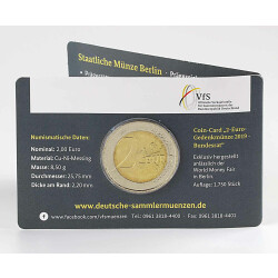 2 Euro Gedenkmünze Deutschland 2019 - Bundesrat (A) - in CoinCard