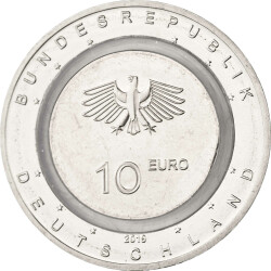 10 Euro Gedenkmünze Deutschland 2019 bfr. - In der Luft - F Stuttgart