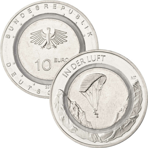 10 Euro Gedenkmünze Deutschland 2019 bfr. - In der Luft - J Hamburg