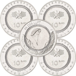 5 x 10 Euro Gedenkmünze Deuschland 2019 bfr. - In der...