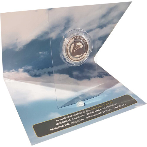 10 Euro Gedenkmünze Deuschland 2019 PP - In der Luft - F...