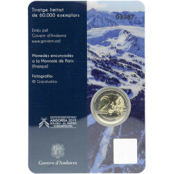 2 Euro Gedenkmünze Andorra 2019 st - Ski-WM - im Blister