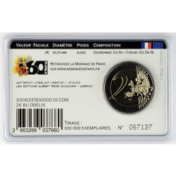 2 Euro Gedenkmünze Frankreich 2019 BU - Asterix (Motiv: Obelix)
