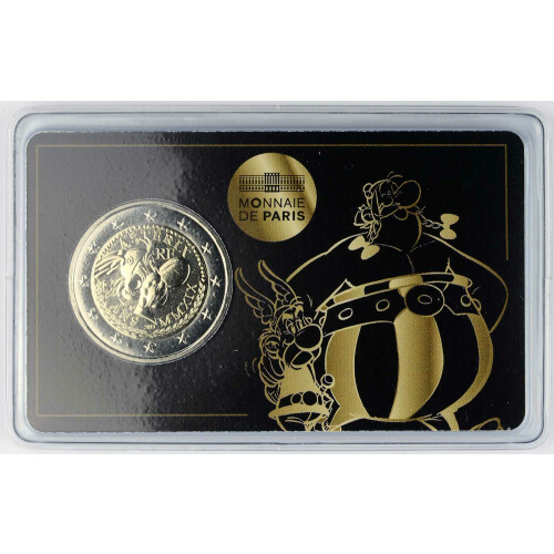 2 Euro Gedenkmünze Frankreich 2019 BU - Asterix (Motiv: Asterix & Obelix)