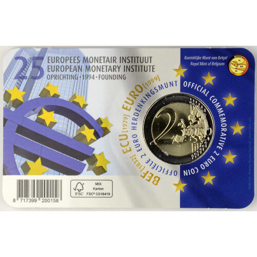2 Euro Gedenkmünze Belgien 2019 st - Europäisches...