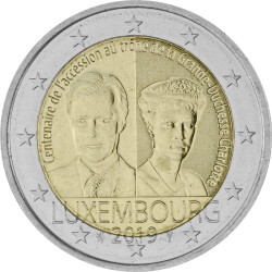 2 Euro Gedenkmünze Luxemburg 2019 bfr. -...