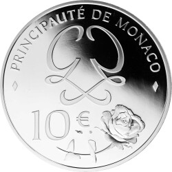 10 Euro Gedenkmünze Monaco 2019 Silber PP - Grace Kelly