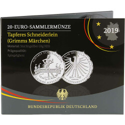 20 Euro Deutschland 2019 Silber PP - Das tapfere Schneiderlein