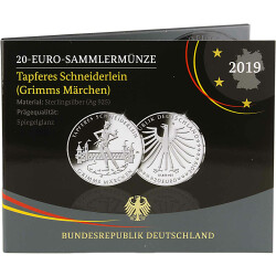 20 Euro Deutschland 2019 Silber PP - Das tapfere...