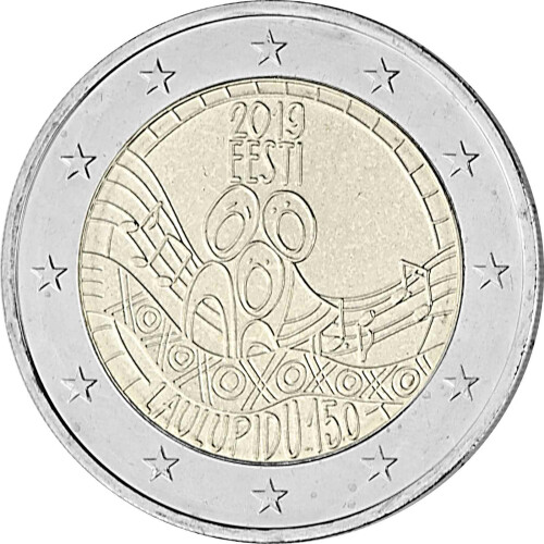 2 Euro Gedenkmünze Estland 2019 bfr. - Liederfest