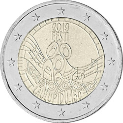 2 Euro Gedenkmünze Estland 2019 bfr. - Liederfest