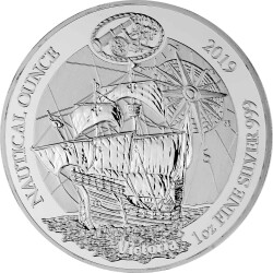 50 Francs Ruanda 2019 - 1 Unze Silber BU - Nautical...