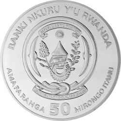 50 Francs Ruanda 2019 - 1 Unze Silber BU - Nautical Ounce: Victoria