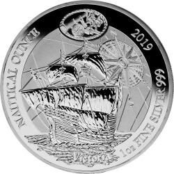 50 Francs Ruanda 2019 - 1 Unze Silber PP - Nautical...