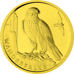 5 x 20 Euro Goldmünze "Wanderfalke" - Deutschland 2019 - Serie: "Heimische Vögel" - A D F G J