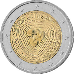 2 Euro Gedenkm&uuml;nze Litauen 2019 bfr. -...