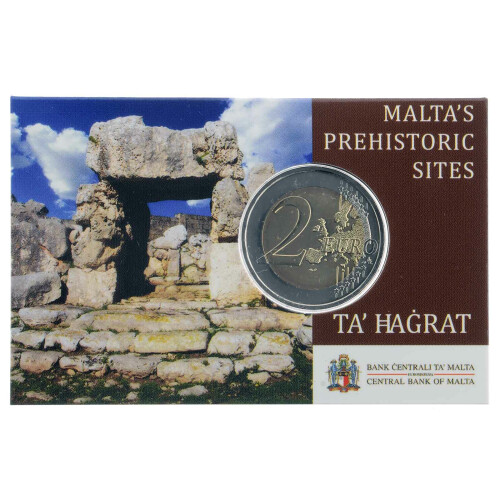 2 Euro Gedenkmünze Malta 2019 st - Tempel von Ta Hagrat - im Blister