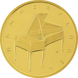 50 Euro Goldmünze Deutschland 2019 - "Hammerflügel" - Serie: Musikinstrumente