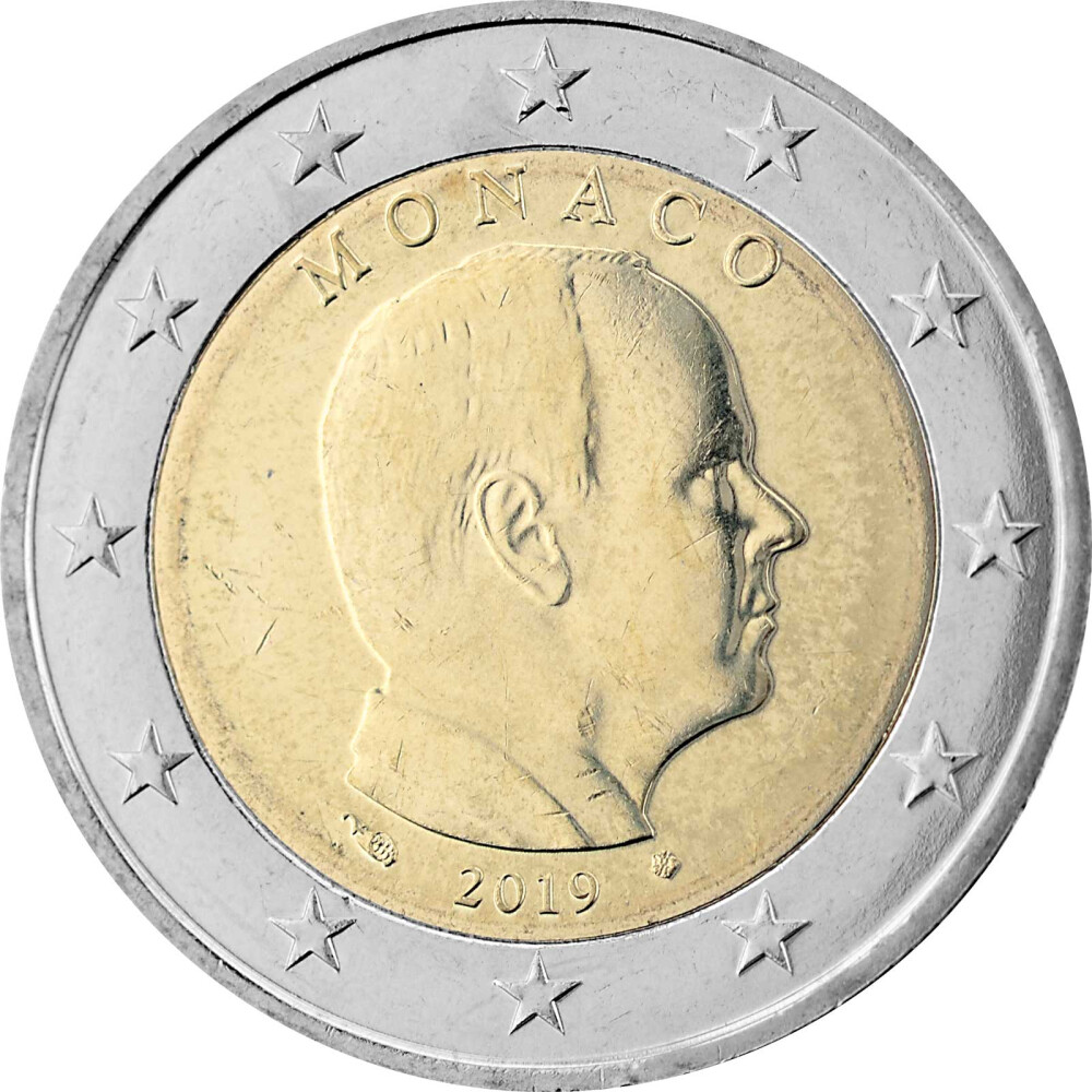 Valeur Piece 2 Euros Monaco 2019 2 Euro Kursmünze Monaco 2019 bankfrisch - Albert II., 4,95 €