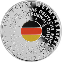 20 Euro Deutschland 2019 Silber PP - 100 Jahre Weimarer Reichsverfassung