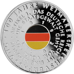 20 Euro Deutschland 2019 Silber PP - 100 Jahre Weimarer Reichsverfassung