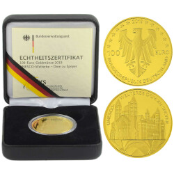 100 Euro Deutschland 2019 Gold st - UNESCO Dom zu Speyer