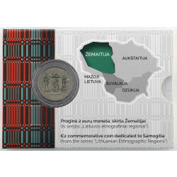 2 Euro Gedenkmünze Litauen 2019 st - Zemaitija / Samogitien - in CoinCard