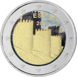 2 Euro Spanien 2019 - UNESCO Altstadt von Avila -...
